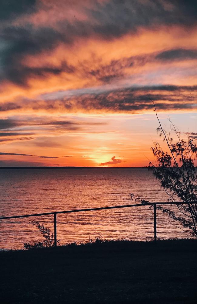 Pink hues fill the sky in this dramatic sunset. Picture: Matty Schiller