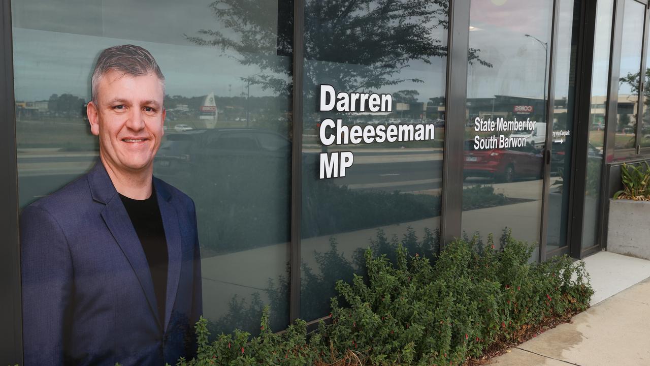 Darren Cheeseman's Armstrong Creek office remains open but the man himself has gone to ground. Picture: Alison Wynd.