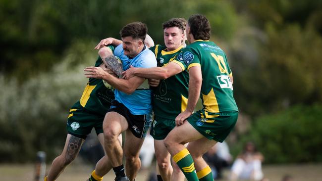 Cudgen did well to contain Ballina to four points in the first half. Photo: Elise Derwin