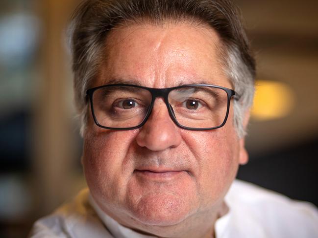 MELBOURNE, MAY 31, 2023: Chef Guy Grossi  pictured at his restaurant Grossi Florentino for the Big V. Picture: Mark Stewart