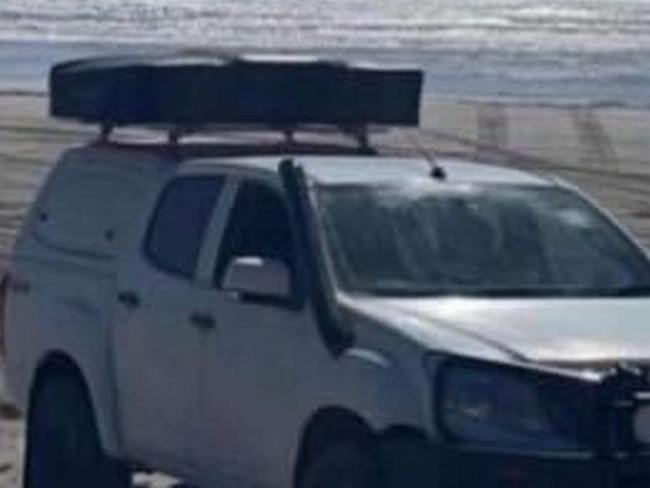 Mr Stephenson's ute has been seized by police. (Picture: 9News)