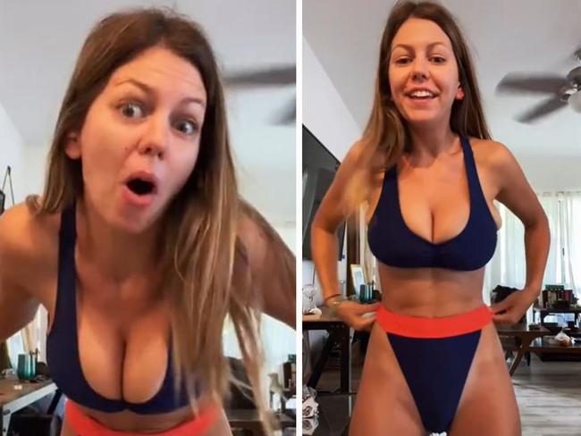 Woman’s ridiculously small bikini rage