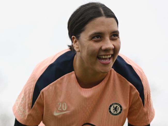 Samantha Kerr returns to football training following her not guilty verdict. Picture: Supplied, ,