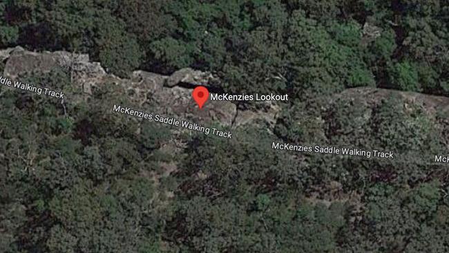 A police operation is underway after a woman fell from a lookout 25km west of Nowra this morning.