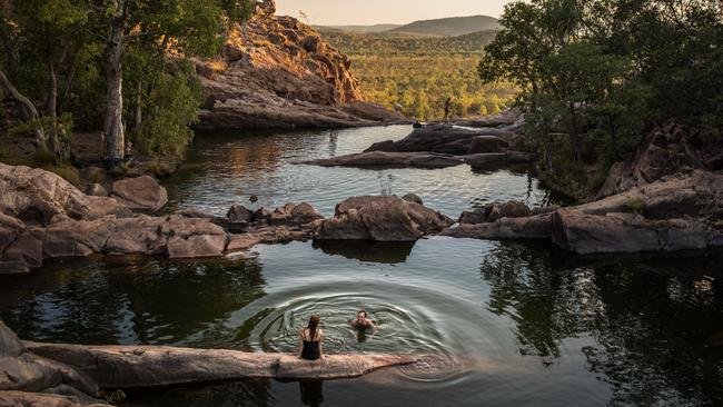 Gunlom Falls is the site of a court battle between Kakadu traditional owners and the AAPA.