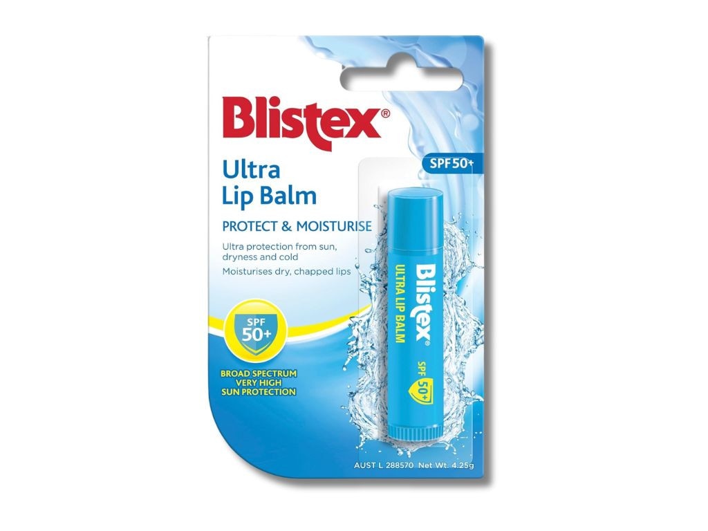 Steph doesn’t go anywhere without her trusted Blistex lip balm. Picture: Amazon Australia