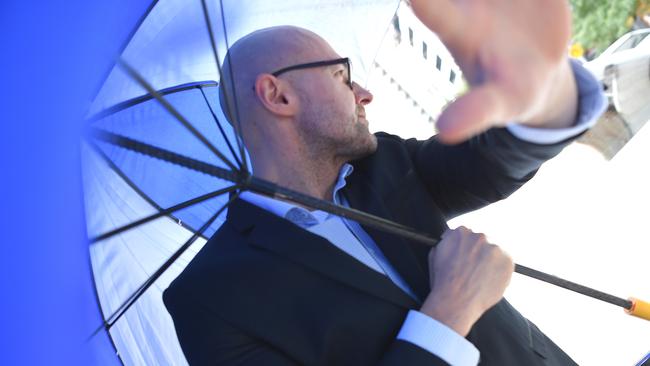 Dragi Stojanovski leaving the Melbourne Coroner’s Court in April this year. Picture: Nicole Garmston