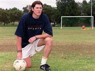  Brett Emerton, 17, at Sydney UTS Olympic. Picture: Graham Hely. 