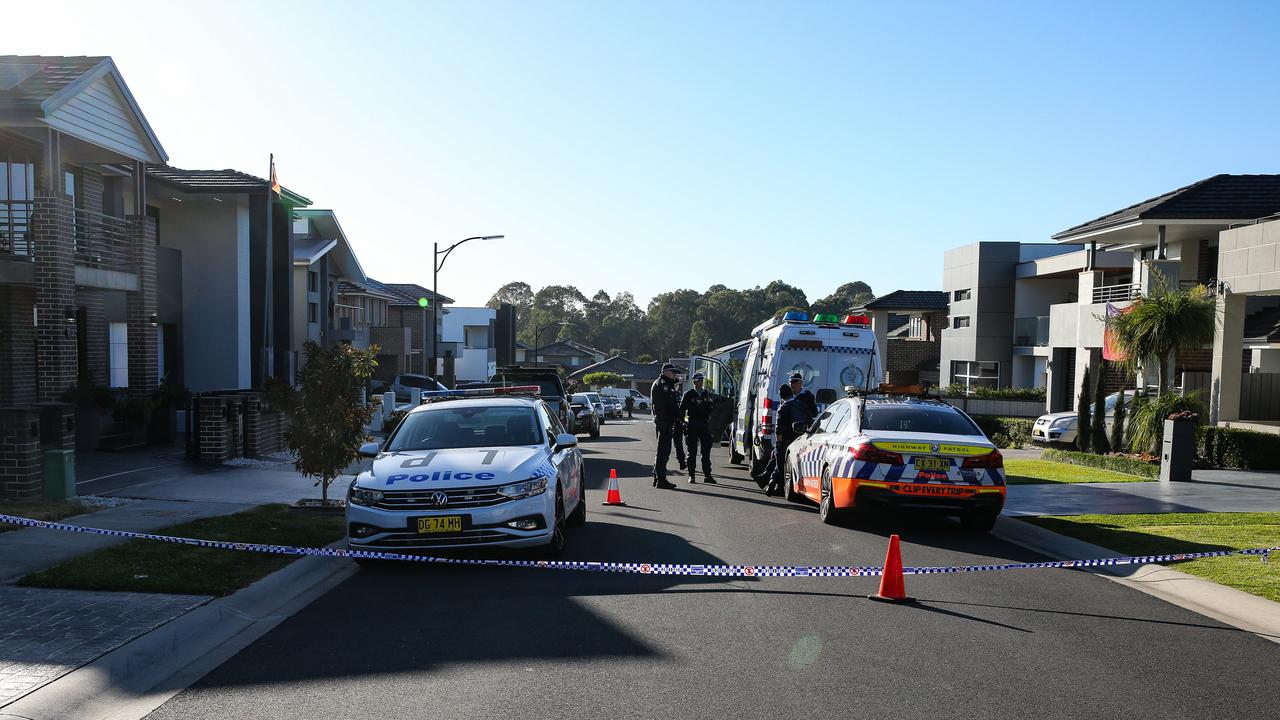 There was a heavy police presence at the scene on Tuesday. Picture: Gaye Gerard