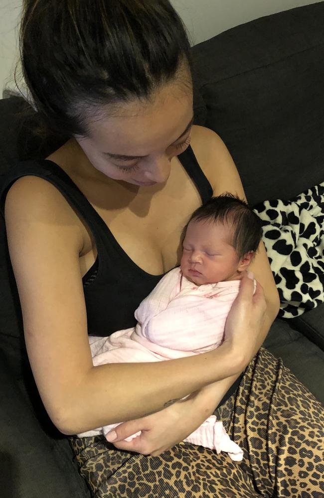 Mrs Lozano spoke about the birth of daughter Trinity at a packed Birth Trauma Awareness Event at Lennox Head Cultural Centre. Picture: Supplied