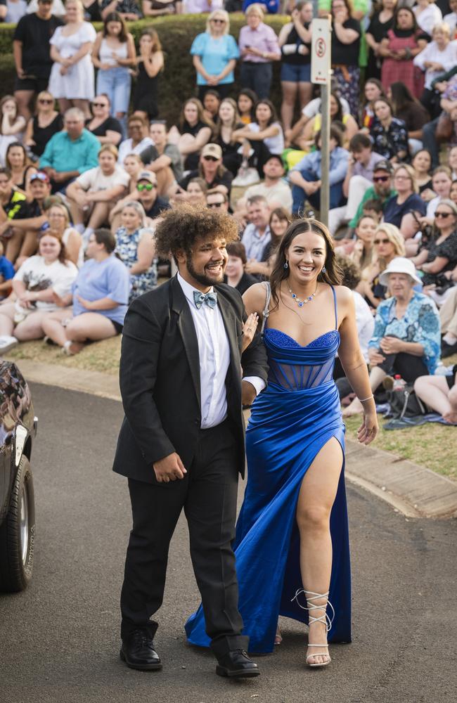 Michael Hagan and Sara-Leigh Staggs at Harristown State High School formal at Highfields Cultural Centre, Friday, November 17, 2023. Picture: Kevin Farmer