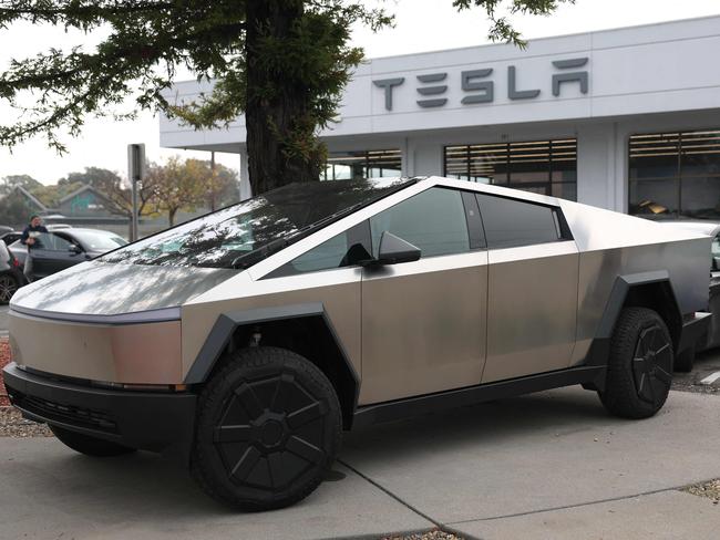 The Cybertruck is manufactured by Tesla which is run by Elon Musk. Picture: Getty Images via AFP