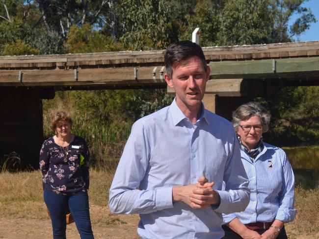 Minister of Transport and Main Roads, Hon Mark Bailey MP announcing a $5 million infrastructure upgrade.