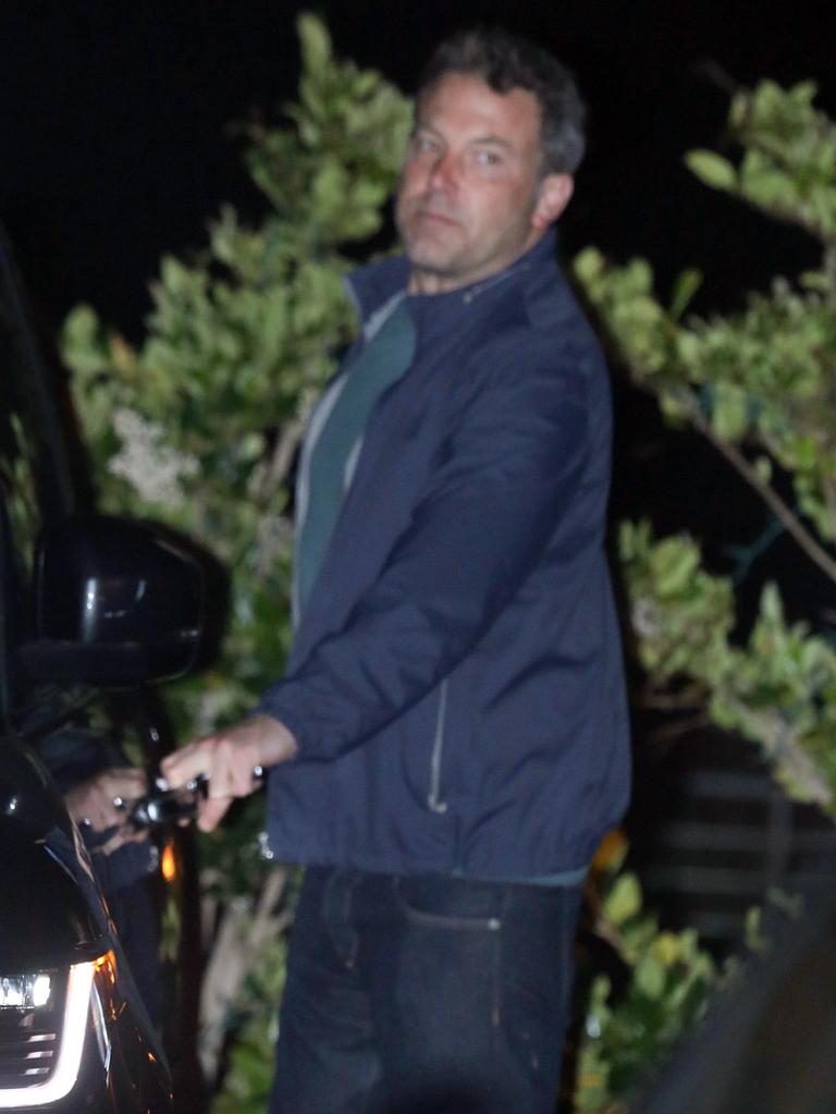 Ben Affleck pictured leaving Nobu last week.