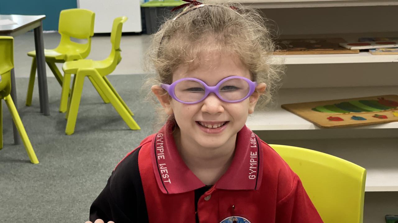 Clementine Patterson – Gympie West State School prep students on first day, Monday January 22, 2024.