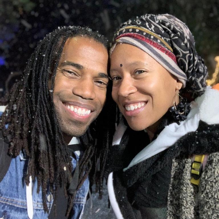 Dimitri Snowden and his wife Ashley follow an alkaline diet to prevent yeast infections. Picture: Instagram