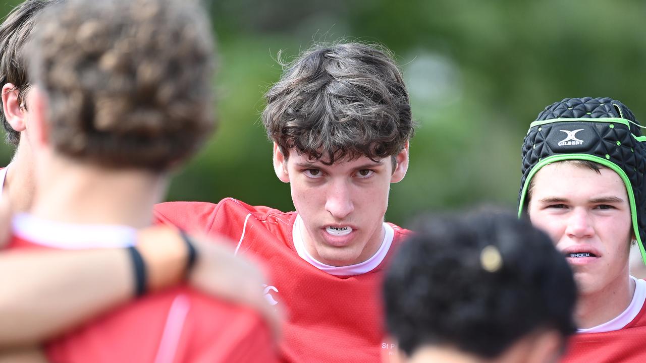 TAS First XV schoolboy rugby union between WestMAC College and St Pauls. Saturday May 11, 2024. Picture, John Gass