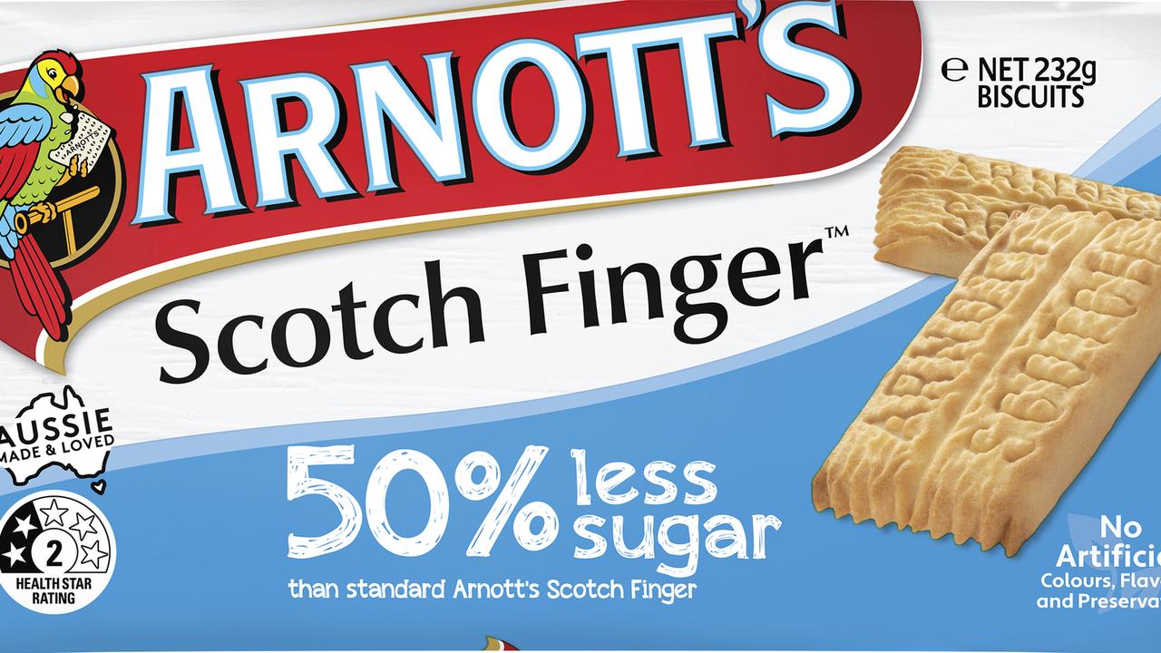 The new range has 50 per cent less sugar. Picture: Supplied/Arnott’s