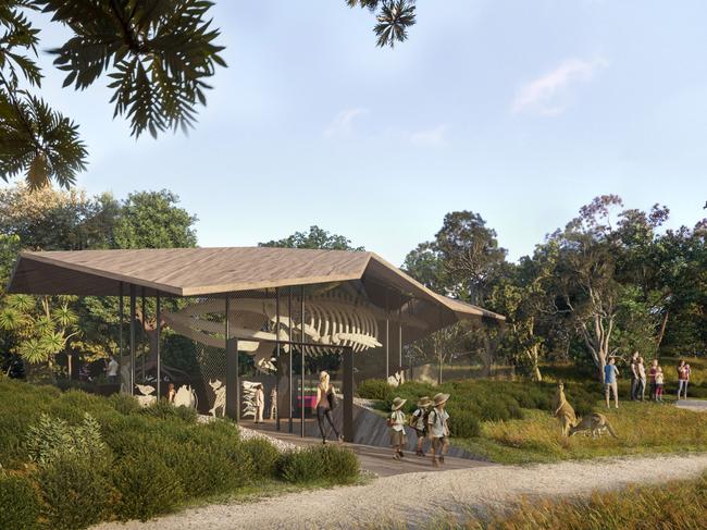 An artist’s impression of the new Yalingbila Bibula whale centre at Moloomba (Point Lookout), North Stradbroke Island