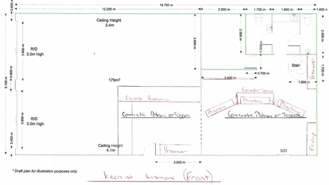 The proposed plans for 50 Keen St, Lismore.