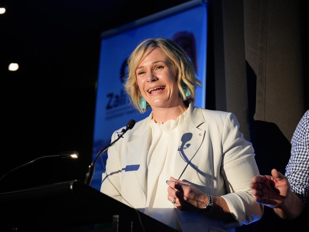 Zali Steggall on election day. Picture: Supplied