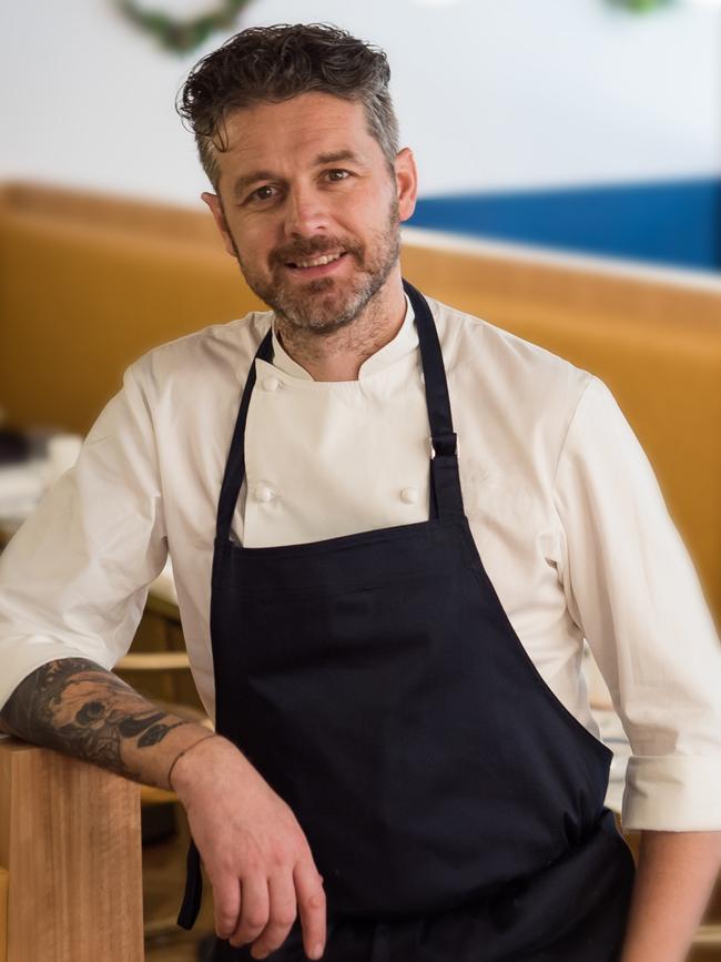 Jock Zonfrillo at another of his restaurants, Blackwood. Picture: Orana