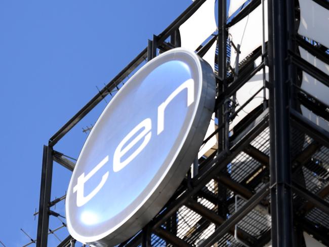 The Network Ten logo is displayed on a building in Sydney on Tuesday, June 13, 2017. Ten Network's future has been thrown into doubt after its billionaire shareholders Lachlan Murdoch and Bruce Gordon decided not to support a new funding deal. (AAP Image/Paul Miller) NO ARCHIVING