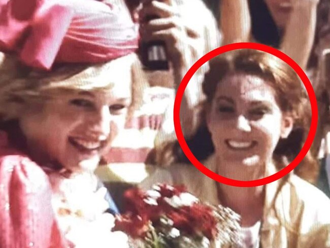 Kate Lookalike spotted during a crowd scene in The Crown.