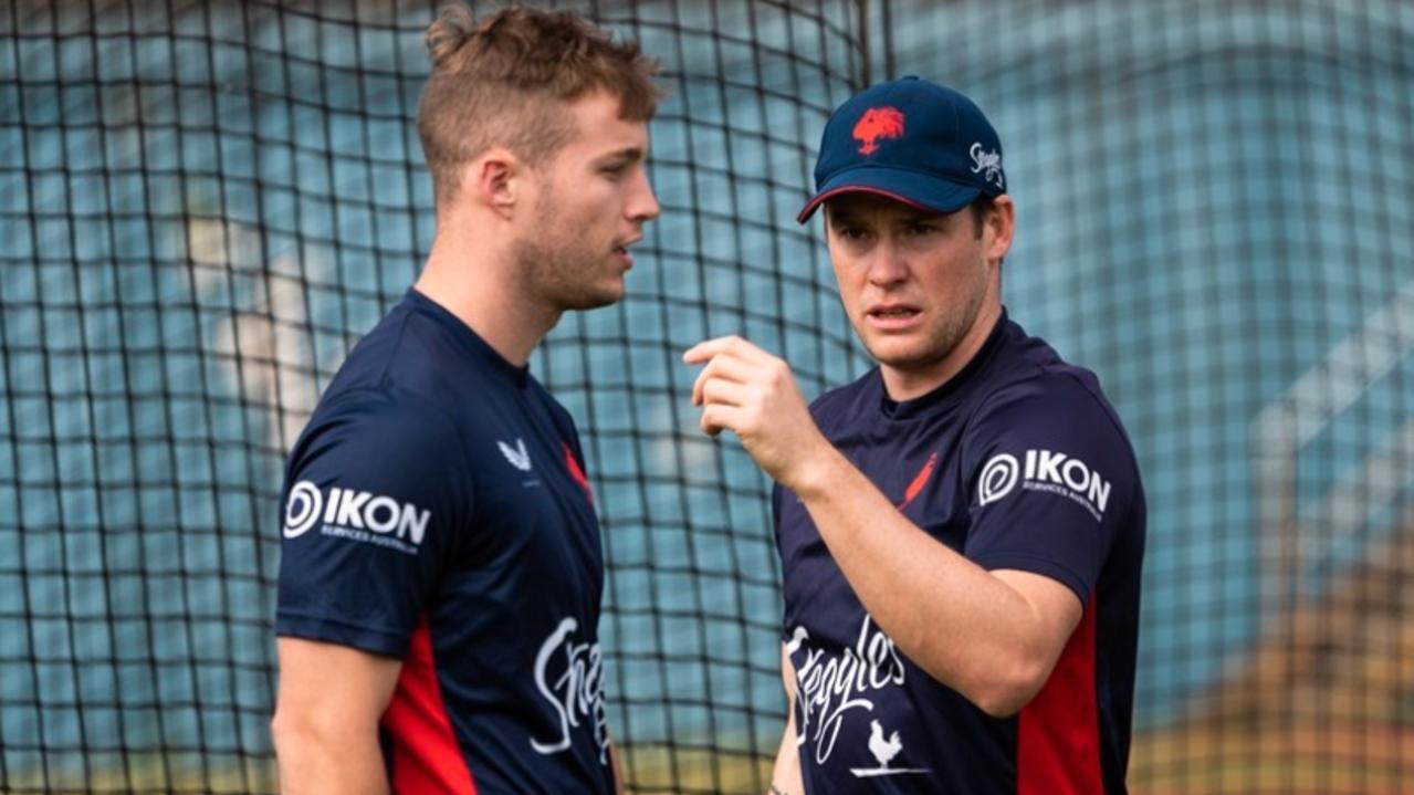 Luke Keary during Roosters training ahead of his return form an ACL injury in 2022, Source: Sydney Roosters,