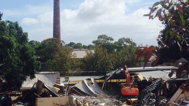 Early days ... the old Brickworks markets are demolished. Picture: Supplied