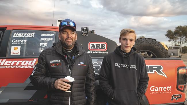 Brad Lovell and his son Byam made the return from Finke to Alice Springs in just 2 hours 51 minutes, which is a new record for the one-way run, and a major achievement for Ford