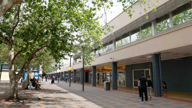 Mt Druitt’s tired Dawson Mall is set to change as part of the $1.49 billion CBD transformation. Picture: Angelo Velardo