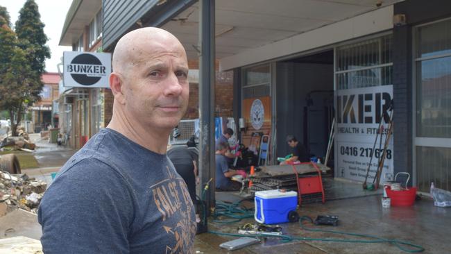 Alan Blanch couldn't afford premiums on flood insurance for his businesses on Ballina Road before the Wilson River engulfed it Picture: Nicholas Rupolo.