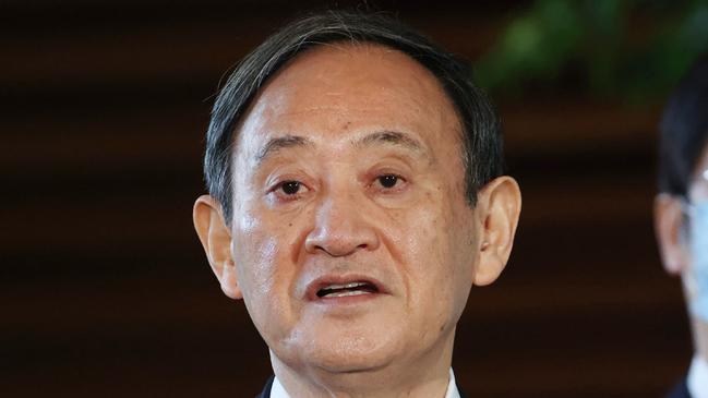 Japanese Prime Minister Yoshihide Suga. Picture: AFP