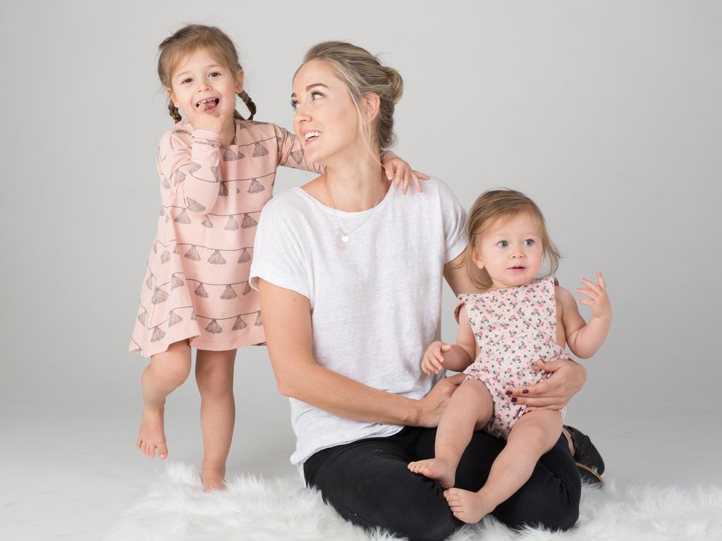 Nikki Bardis with her daughters.