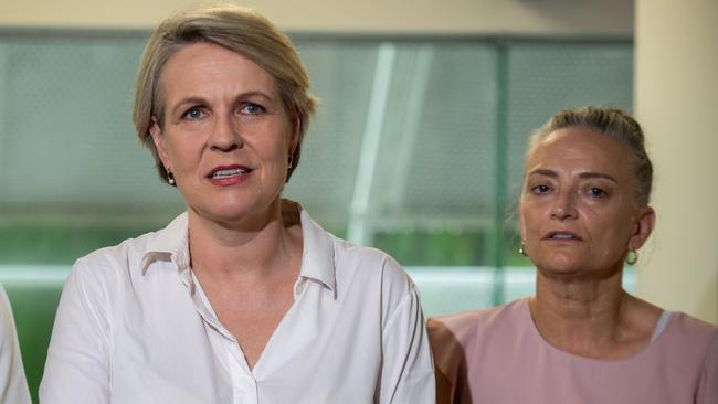 Environment Minister Tanya Plibersek and her Northern Territory counterpart Kate Worden. Picture: Pema Tamang Pakhrin