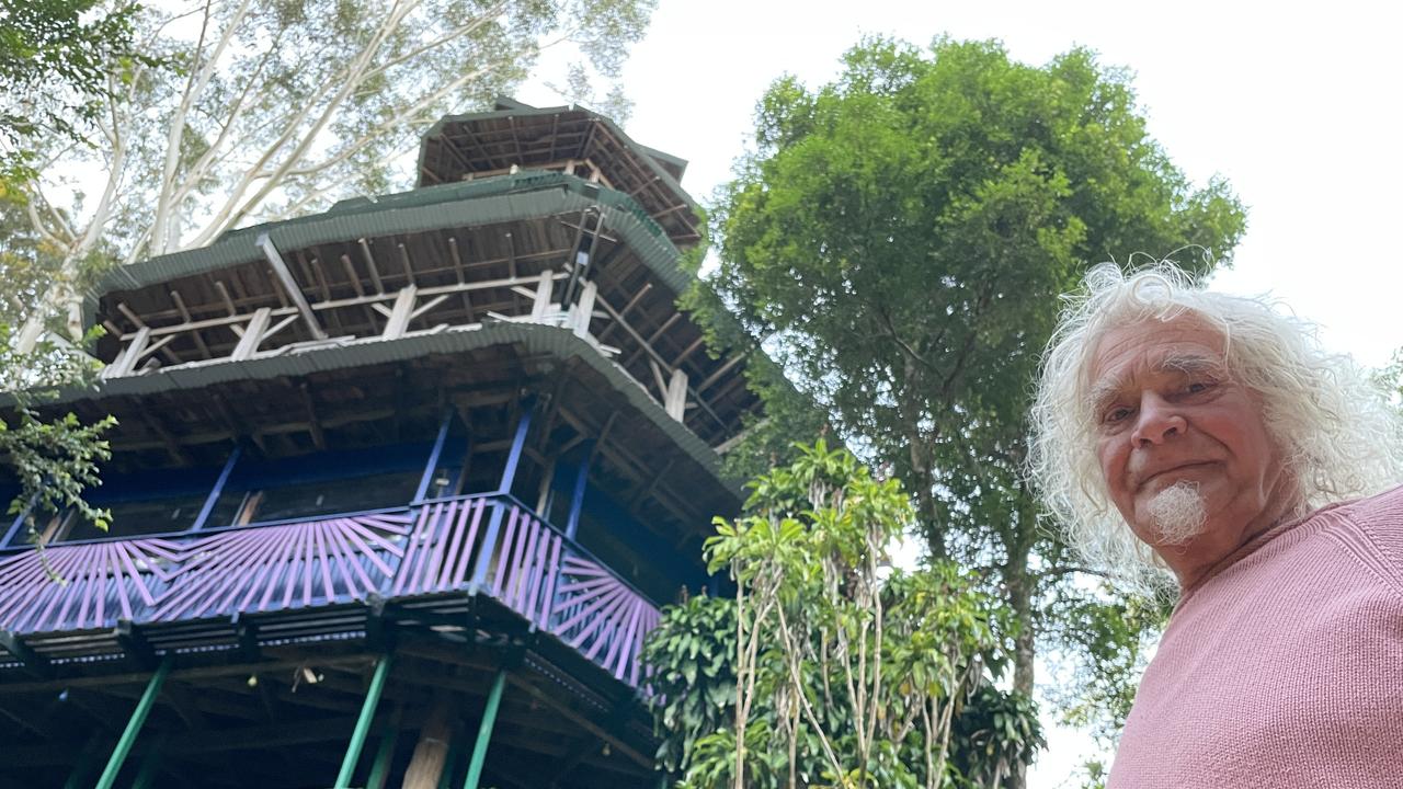 Guy Feldmann has been in dispute with Lismore City Council over the structure known as the Rainbow Temple in the Byron Bay hinterlands since 1992.