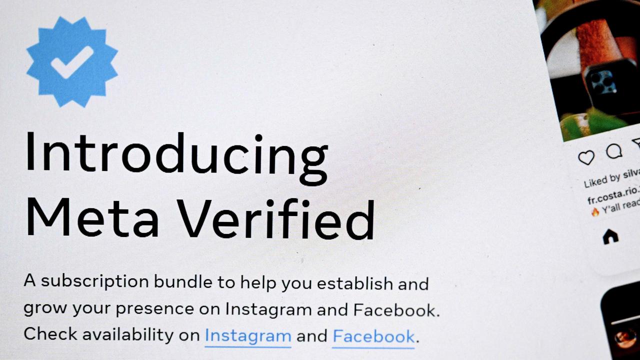 The Meta Verified service is a new revenue stream. Picture: William West/AFP