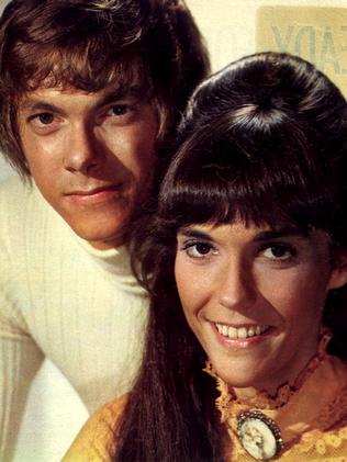 Karen Carpenter with her brother, Richard Carpenter. Picture: Supplied