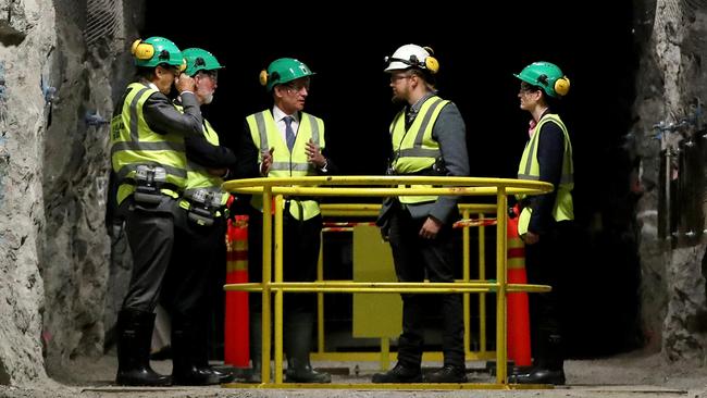 Premier Jay Weatherill visits the Onkalo underground nuclear storage facility in Finland.