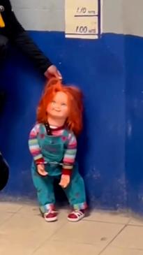 ‘Demon’ Chucky doll arrested for wielding real knife