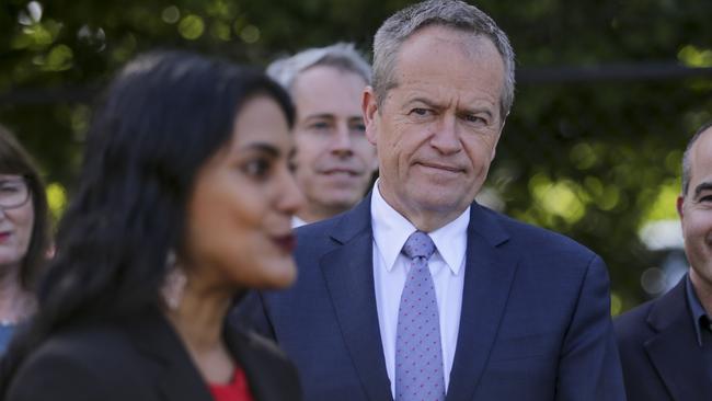 Opposition leader Bill Shorten with Deakin candidate Shireen Morris last year. Picture: AAP