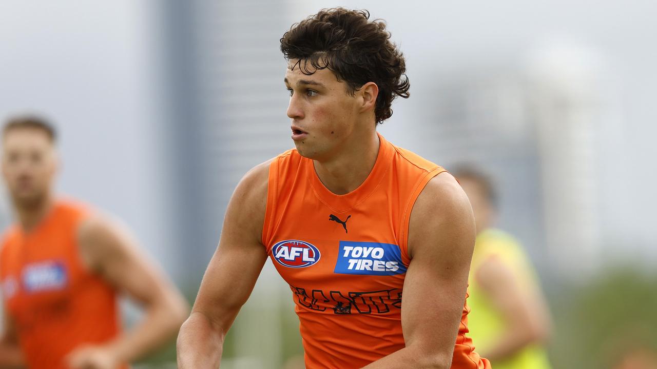 Finn Callaghan’s teammates are excited by what he could bring to the Giants’ 2023 campaign as he commits to the club for two more years. Picture: Phil Hillyard