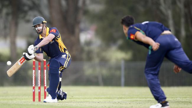 Angus Jack batting for the Central Coast. Picture: John Appleyard