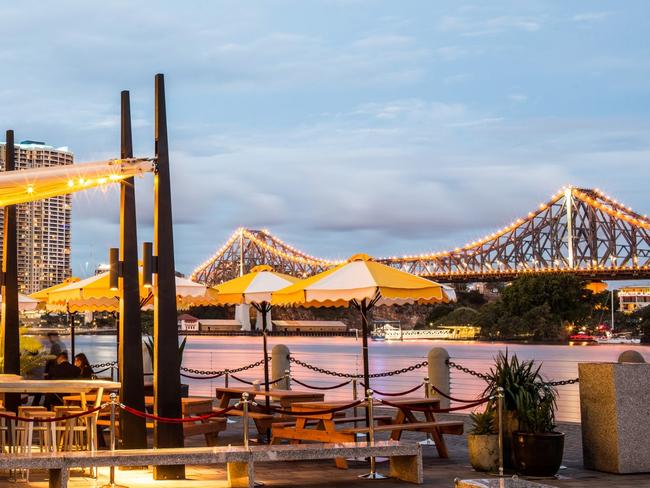 Riverbar Restaurant in Southbank Brisbane, part of a travel feature on Summer in Brisbane in Cairns Eye.
