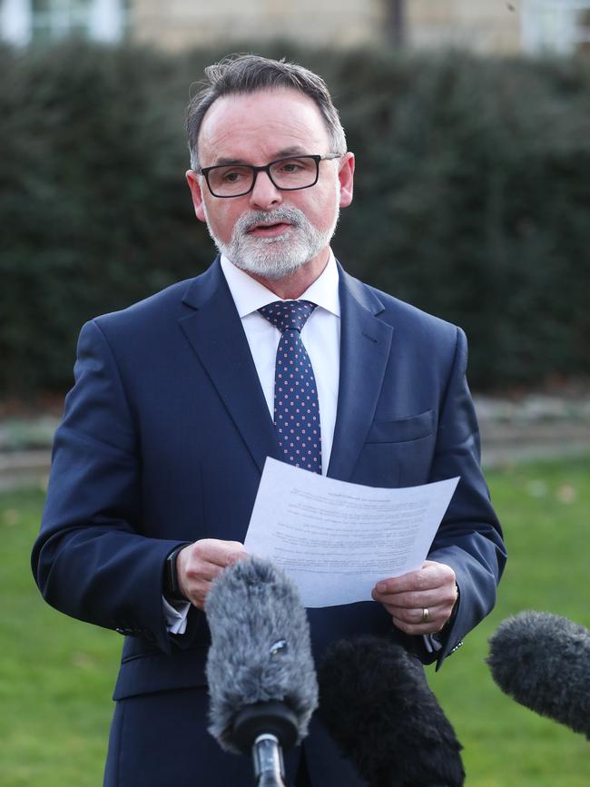 David O'Byrne Tasmanian Labor leader has stepped aside while investigations into sexual harassment claims are completed. Picture: Nikki Davis-Jones