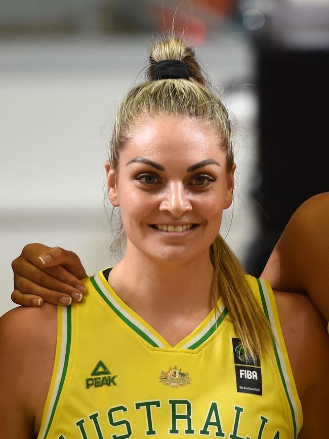 Australian Opal Cayla George is playing for Phoenix in Cairns Netball. (Photo by GUILLAUME SOUVANT / AFP)