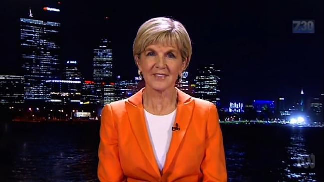 Bishop: 'I am very happy with my role as foreign minister'