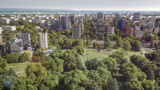 New Bradfield City Centre Master Plan revealed in major step for Western Sydney Aerotropolis. Picture: Supplied