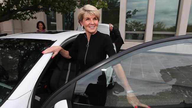 With the departure from parliament of Julie Bishop, the Liberals are lacking a female heavy hitter who can connect with the public. Picture: Kym Smith